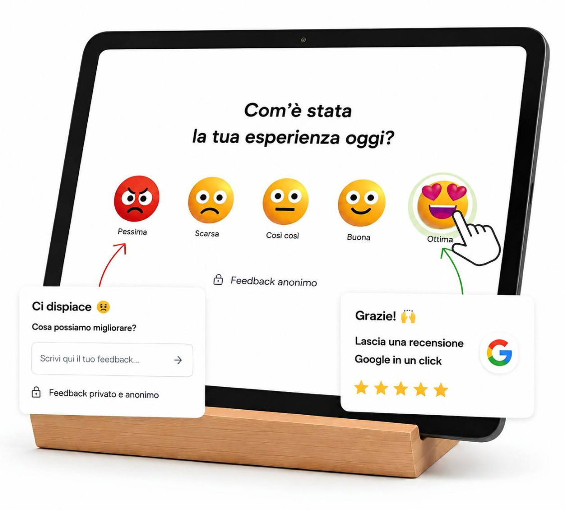 Tablet Cresci con feedback a faccine